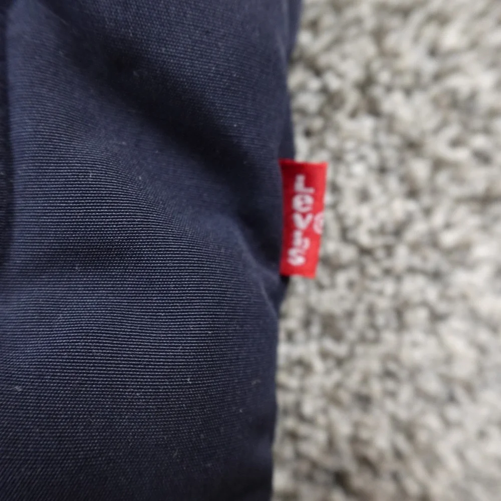 NEW Levis Jacket Mens M Blue Hooded Quilted Parka Insulated Puffer Chore Coat - Picture 5 of 13